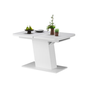 Vicco Tavolo da pranzo Estensibile Bianco 120/160 x 80 cm