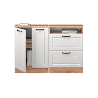 Vicco Set di mobili sottotetto Casa di campagna bianca/quercia dorata 120 x 81.6 cm Set di 2