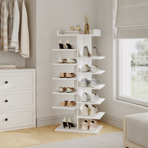 Vicco Scarpiera Bianco 45 x 114 cm con 10 scomparti