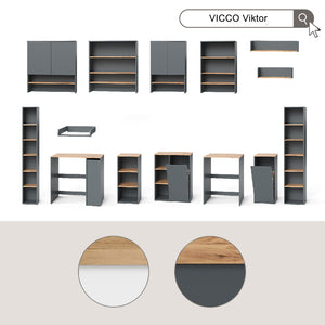Vicco Mobile lavatrice Bianco/Artisan 68 x 88.2 cm
