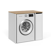 Vicco Mobile lavatrice Bianco/Artisan 93.6 x 88.2 cm con scomparti e porta