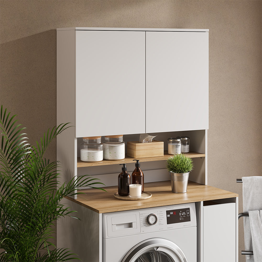 Vicco Mobile lavatrice Bianco/Artisan 93.6 x 100.4 cm