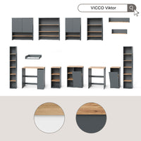 Vicco mobiletto bagno Bianco/Artisan 40.2 x 88.2 cm