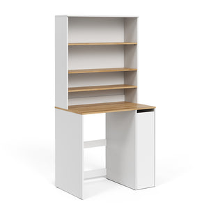 Vicco Mobile lavatrice Bianco/Artisan 93.6 x 88.2 cm 2 parti con armadio e ripiano