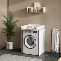 Vicco Mobile lavatrice Bianco/Artisan 68 x 88.2 cm 2 parti con fasciatoio