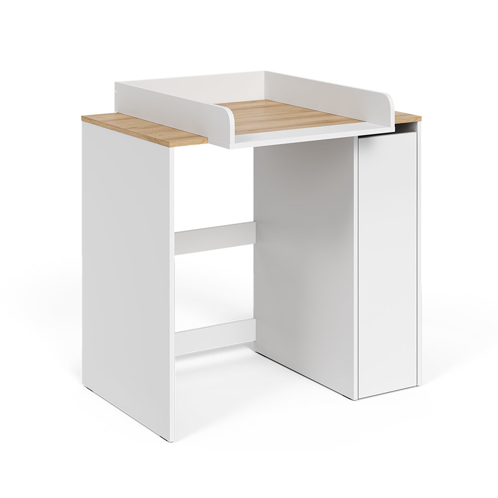 Vicco Mobile lavatrice Bianco/Artisan 93.6 x 88.2 cm 2 parti con fasciatoio
