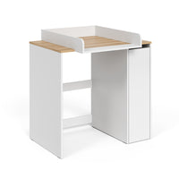 Vicco Mobile lavatrice Bianco/Artisan 93.6 x 88.2 cm 2 parti con fasciatoio