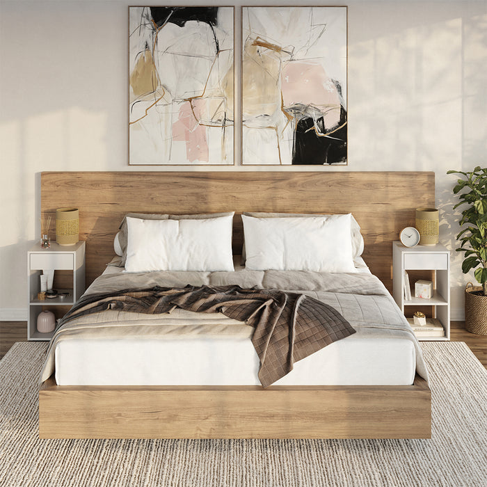 Vicco Comodino Bianco Set di 2