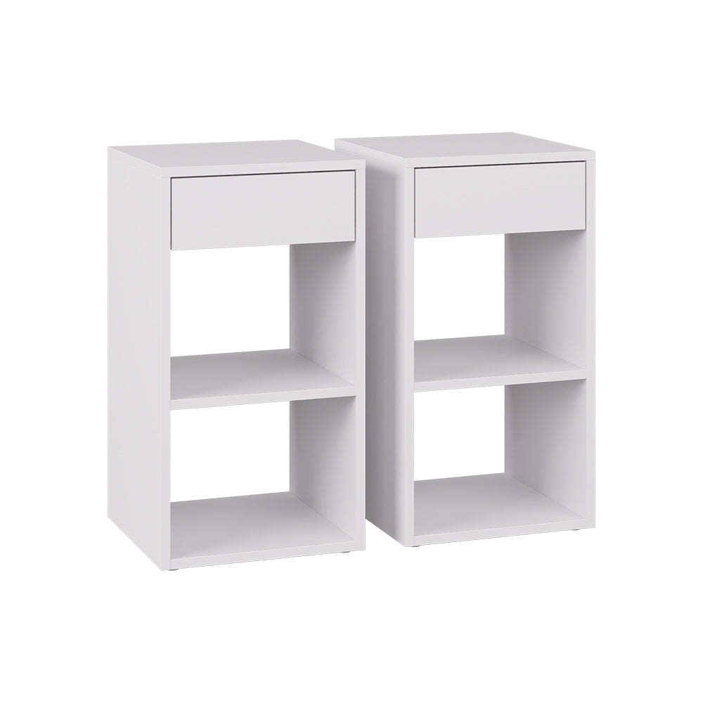 Vicco Comodino Bianco Set di 2