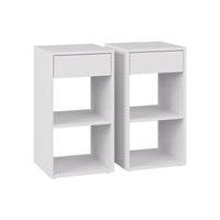 Vicco Comodino Bianco Set di 2