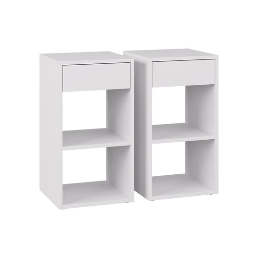 Vicco Comodino Bianco Set di 2