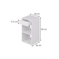 Vicco Comodino Bianco Set di 2