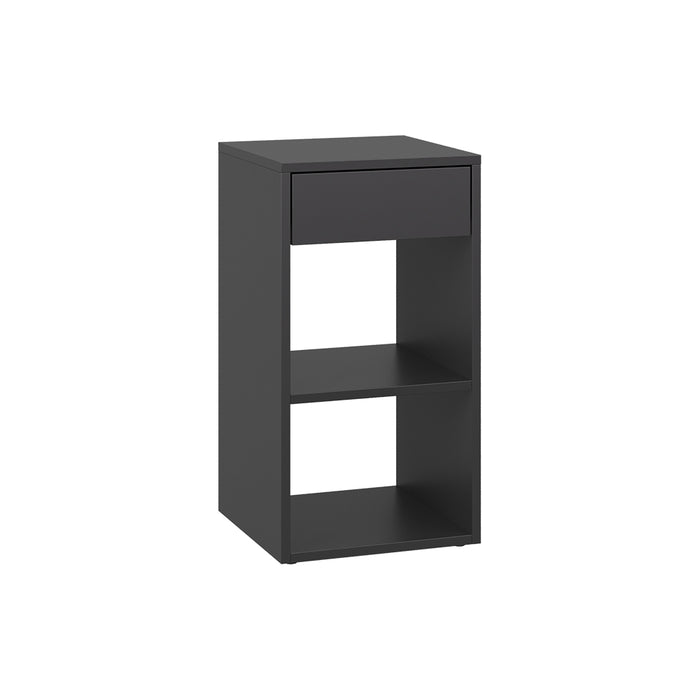 Vicco Comodino camera da letto Antracite 35 x 65 cm con 1 cassetto
