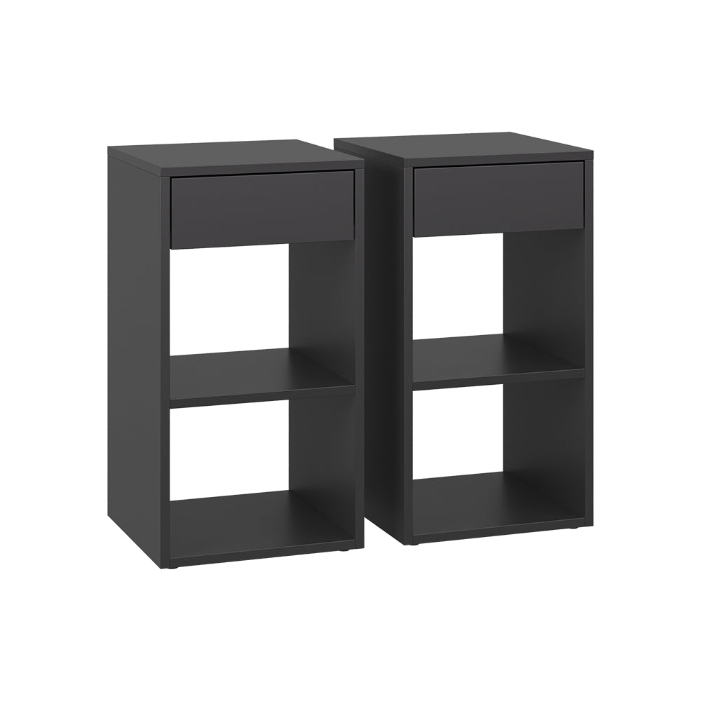 Vicco Comodino Antracite Set di 2