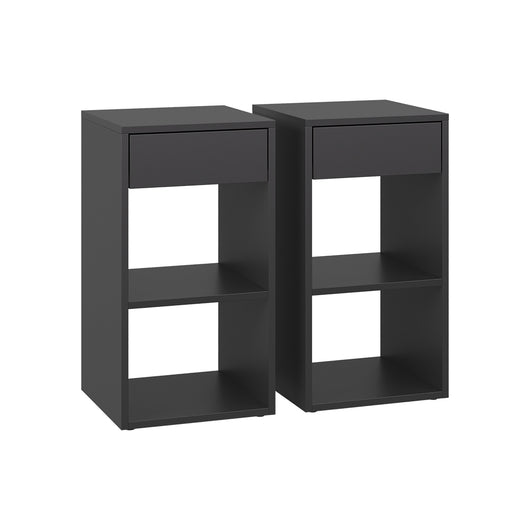 Vicco Comodino Antracite Set di 2