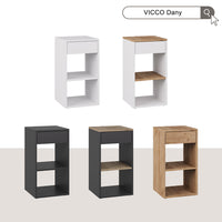 Vicco Comodino Bianco Set di 2