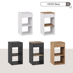 Vicco Comodino Quercia dorata Set di 2
