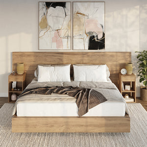 Vicco Comodino Quercia dorata Set di 2