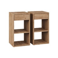 Vicco Comodino Quercia dorata Set di 2