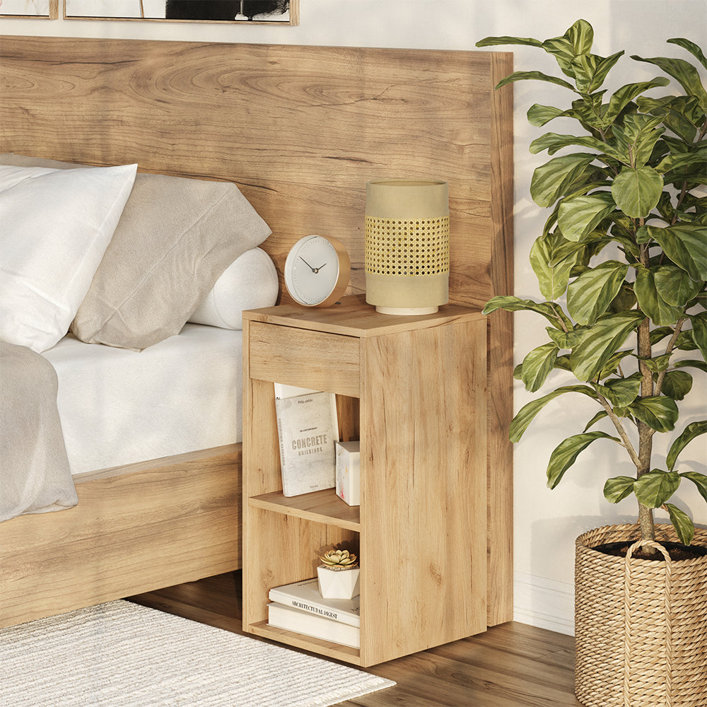 Vicco Comodino Quercia dorata Set di 2