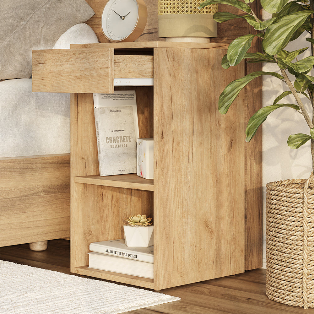 Vicco Comodino Quercia dorata Set di 2