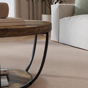 Vicco Tavolino da salotto Rovere rustico 80 x 80 cm