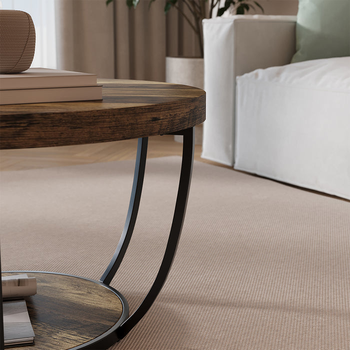 Vicco Tavolino da salotto Rovere rustico 80 x 80 cm