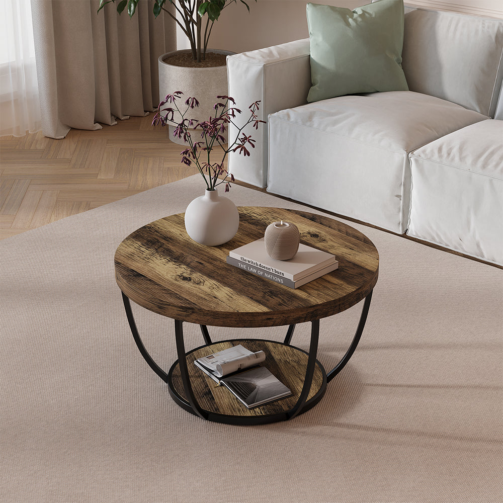 Vicco Tavolino da salotto Rovere rustico 80 x 80 cm