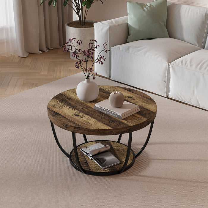 Vicco Tavolino da salotto Rovere rustico 80 x 80 cm