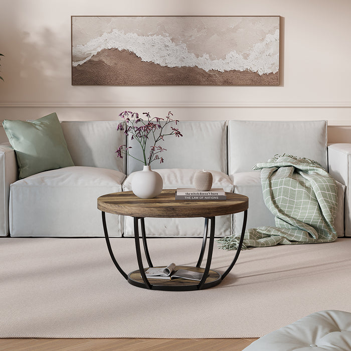 Vicco Tavolino da salotto Rovere rustico 80 x 80 cm