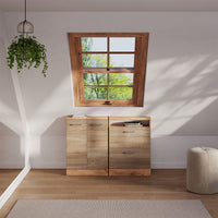 Vicco Set di mobili sottotetto Rovere Sonoma/Goldkraft Set di 2