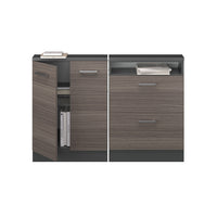 Vicco Set di mobili sottotetto Grigio nobile/antracite Set di 2