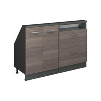 Vicco Set di mobili sottotetto Grigio nobile/antracite Set di 2