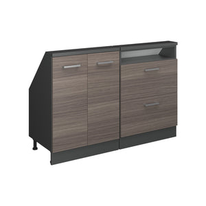 Vicco Set di mobili sottotetto Grigio nobile/antracite Set di 2