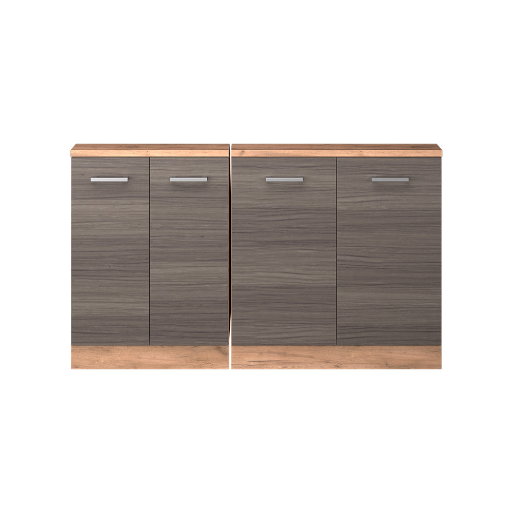 Vicco Set di mobili sottotetto Grigio nobile/rovere dorato Set di 2