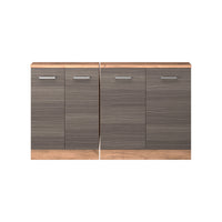 Vicco Set di mobili sottotetto Grigio nobile/rovere dorato Set di 2