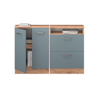 Vicco Set di mobili sottotetto Rovere blu-grigio/oro Set di 2