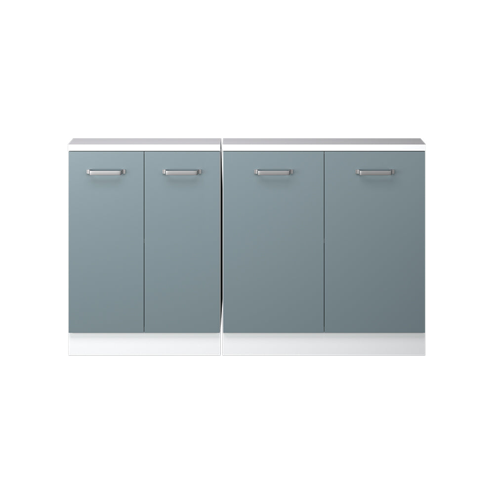 Vicco Set di mobili sottotetto Blu-grigio/bianco Set di 2