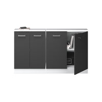 Vicco Mobile cucina sottotetto Antracite lucido/bianco 140 cm Set di 2