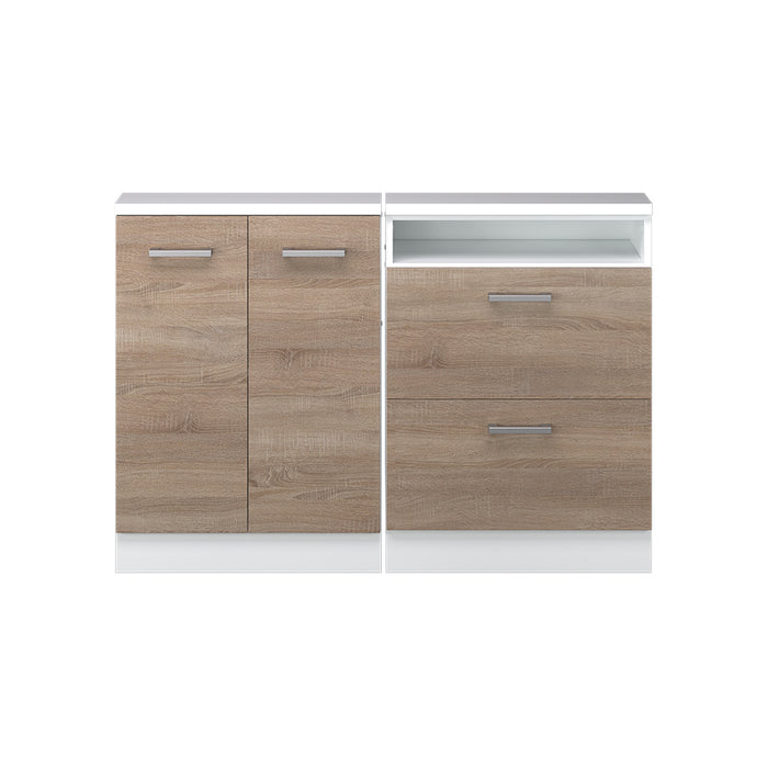 Vicco Set di mobili sottotetto Sonoma/Bianco Set di 2