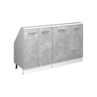 Vicco Set di mobili sottotetto Cemento/Bianco Set di 2