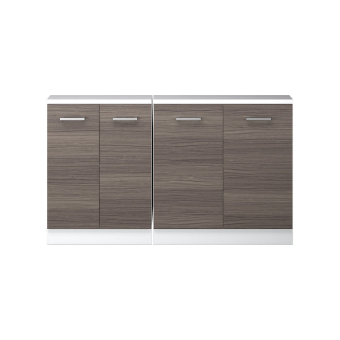 Vicco Set di mobili sottotetto Grigio prezioso/bianco Set di 2