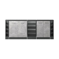 Vicco Set di mobili sottotetto Calcestruzzo/antracite Set di 5