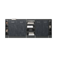 Vicco Set di mobili sottotetto Calcestruzzo nero/antracite Set di 5