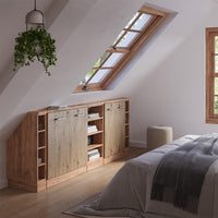 Vicco Mobile cucina sottotetto Rovere artigianale/rovere Goldkraft 215 cm Set di 5