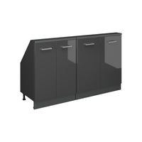 Vicco Set di mobili sottotetto Antracite lucido/antracite Set di 2