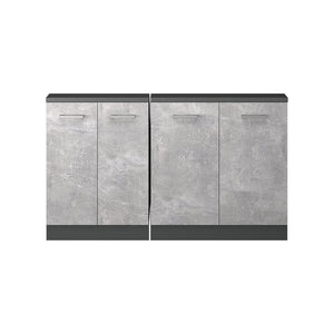 Vicco Set di mobili sottotetto Calcestruzzo/antracite Set di 2