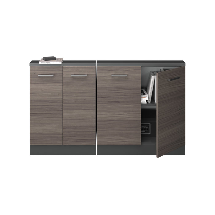 Vicco Set di mobili sottotetto Grigio nobile/antracite Set di 2