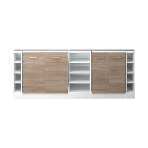 Vicco Set di mobili sottotetto Sonoma/Bianco Set di 5