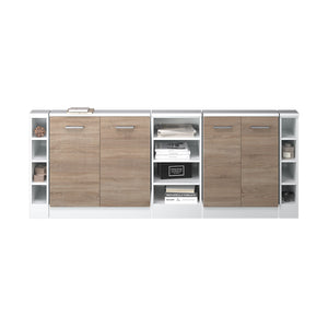 Vicco Set di mobili sottotetto Sonoma/Bianco Set di 5